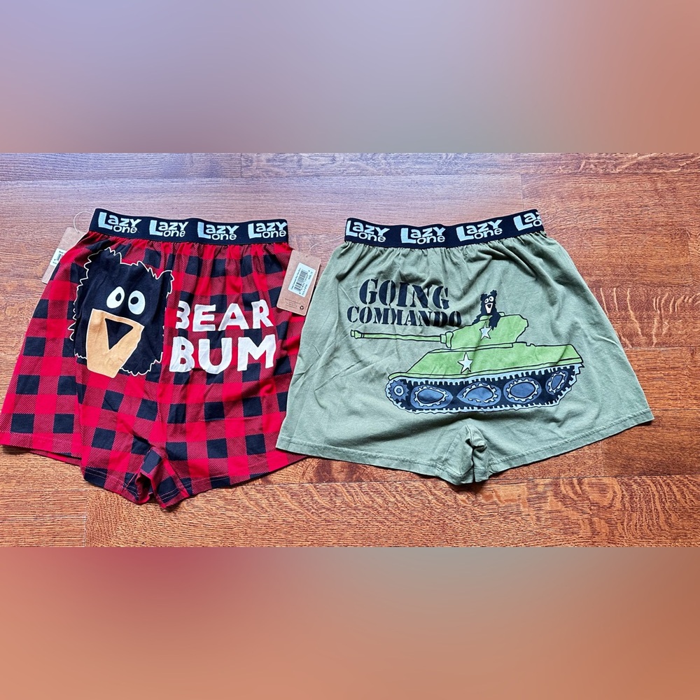Lazy One Bear Bum and Going Commando Boxers nwt medium